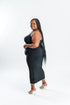 Black Racerback Maxi Dress | Plus Size