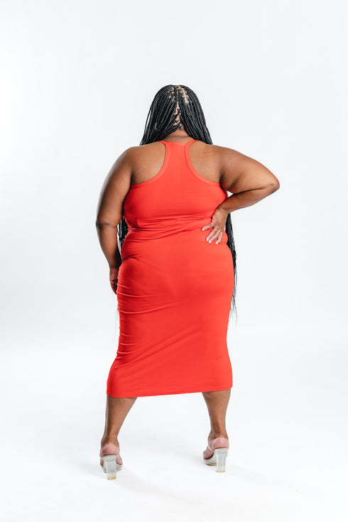 Red Racerback Maxi Dress | Plus Size