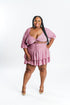 Pink Ruffle Skirt Set | Plus Size