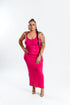 Fuchsia Racerback Maxi Dress