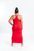 Red Racerback Maxi Dress