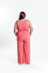 Neon Peach Lounge Set | Plus Size