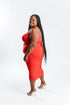 Red Racerback Maxi Dress | Plus Size
