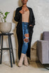 Knitted Maxi Cardigan | Black